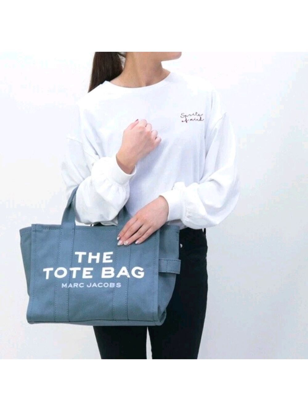 Marc Jacobs Medium Blue Shadow The Tote Canvas‎ Bag